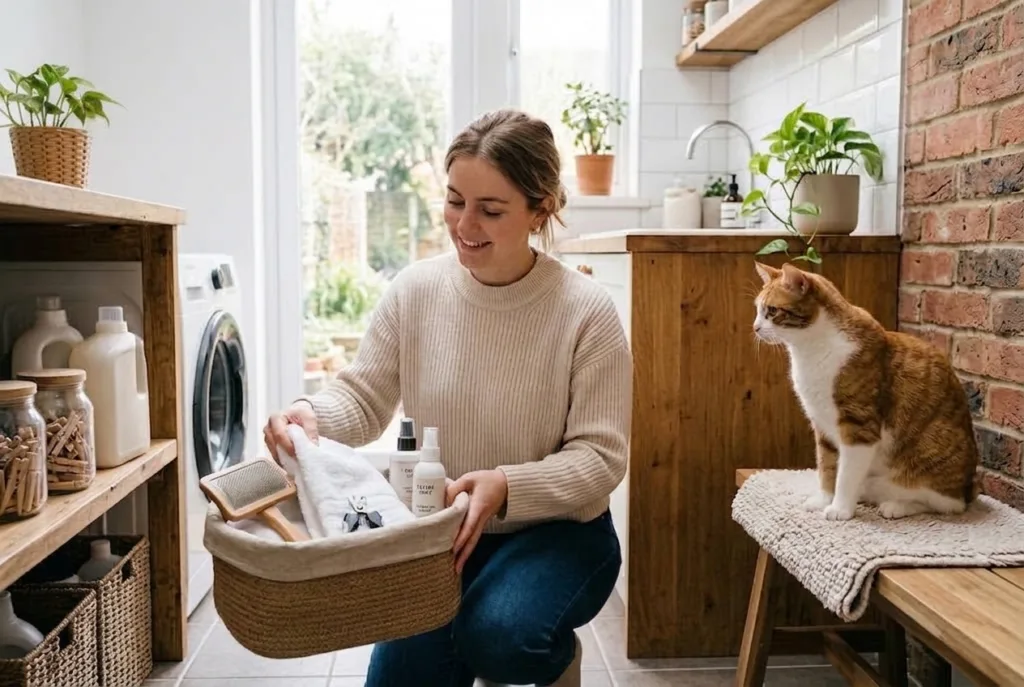 Cómo organizar los productos de cuidado de una mascota en casa organizar los productos de cuidado de una mascota